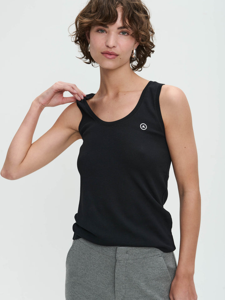 Top rips Easy Wear Organic Cotton | Black