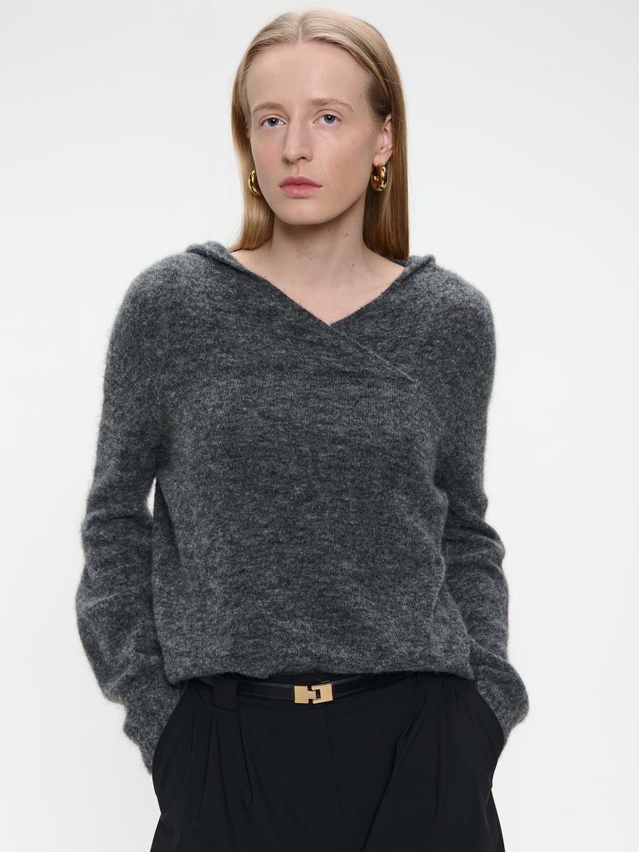Hoodie pullover H22167 | Grey Melange