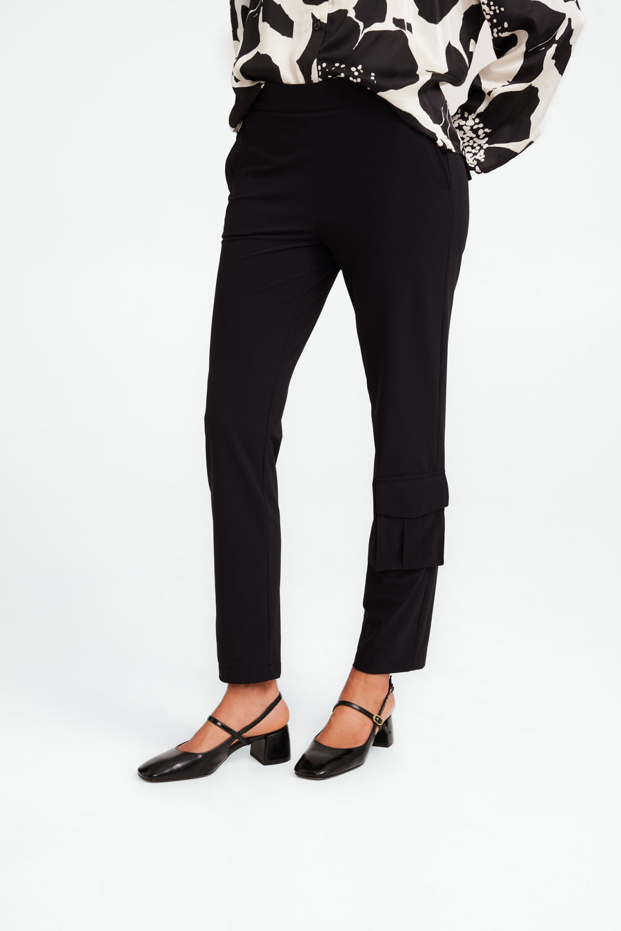 FreyN  structure technical jersey pants