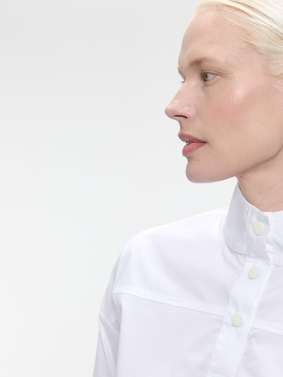 Angelika poplin top | White
