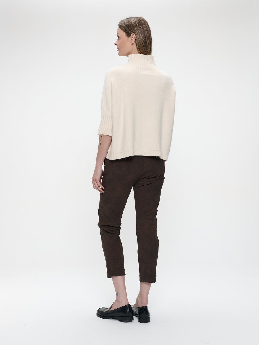 Pullover gold print  NB2404 | Beige Gold