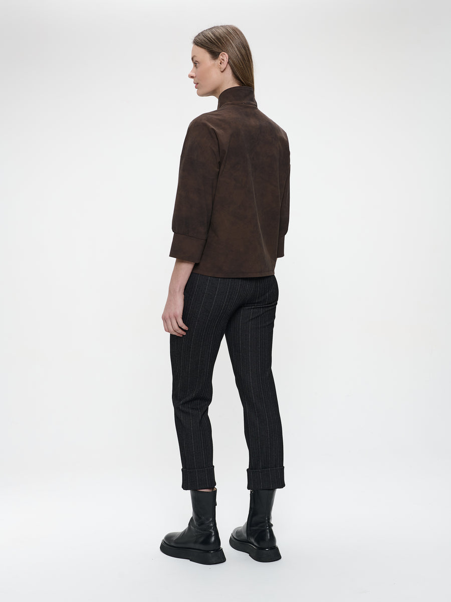 Angelika top technical jersey | Brown