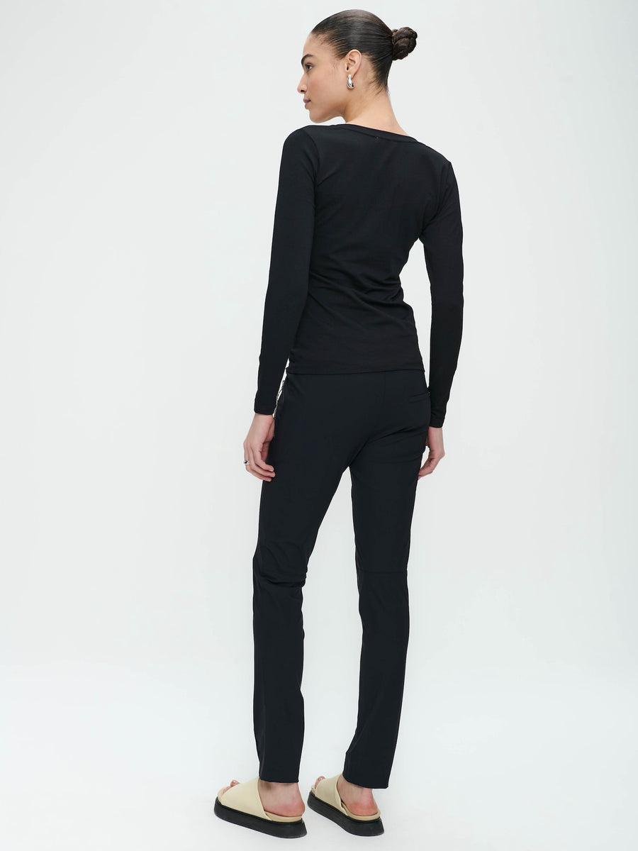 T shirt R Neck Easy Wear Organic Cotton | Black