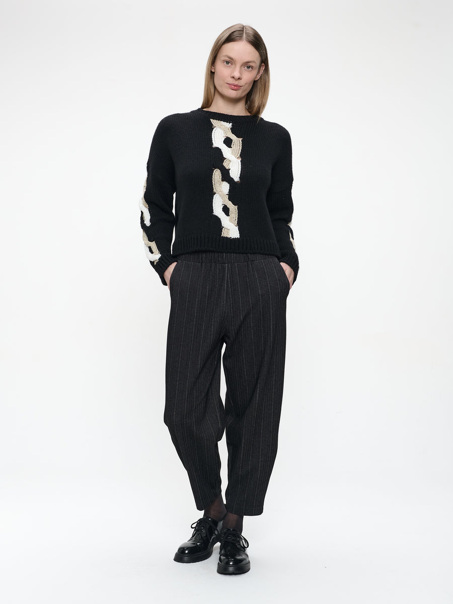 Fancy Pullover H25036 | Black