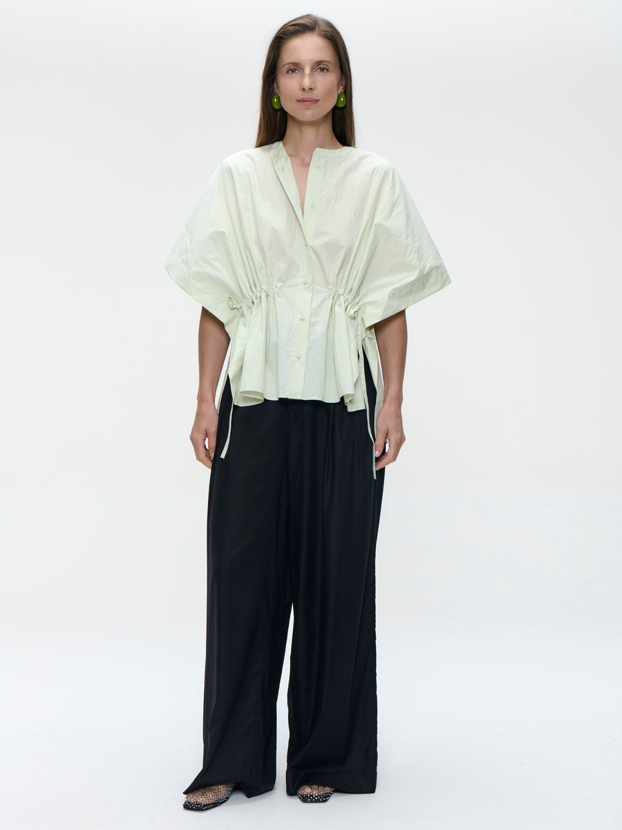 Hiroko cotton mix blouse | Aloe