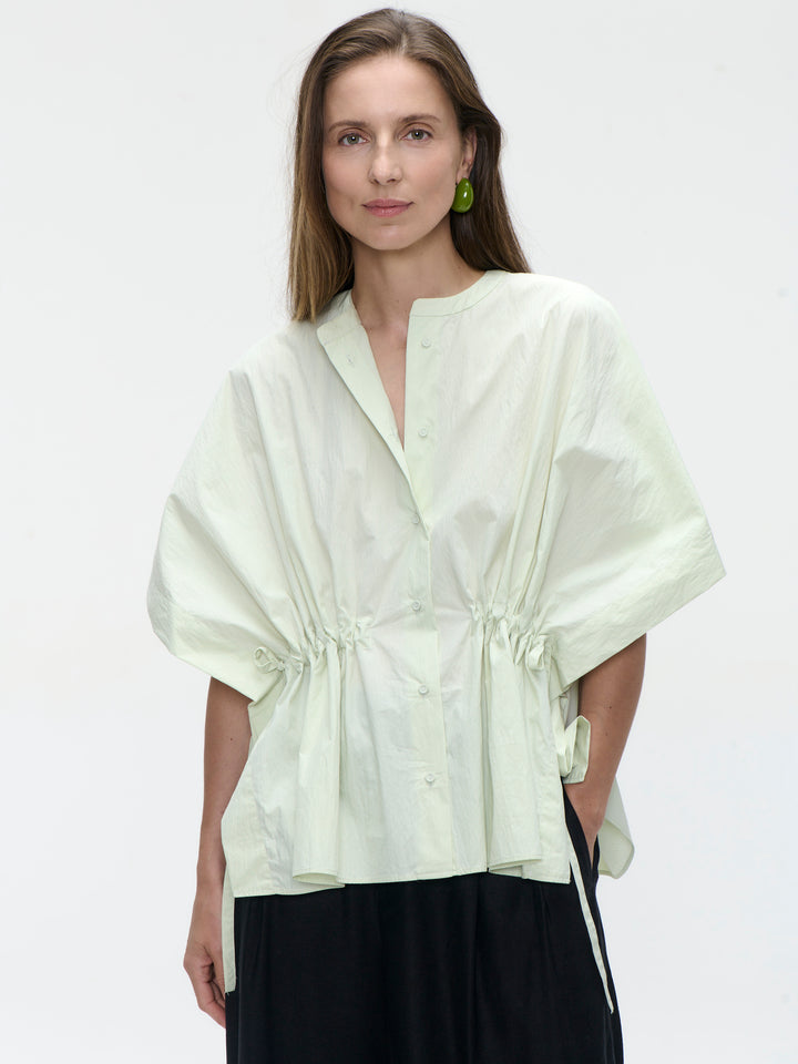 Hiroko cotton mix blouse | Aloe