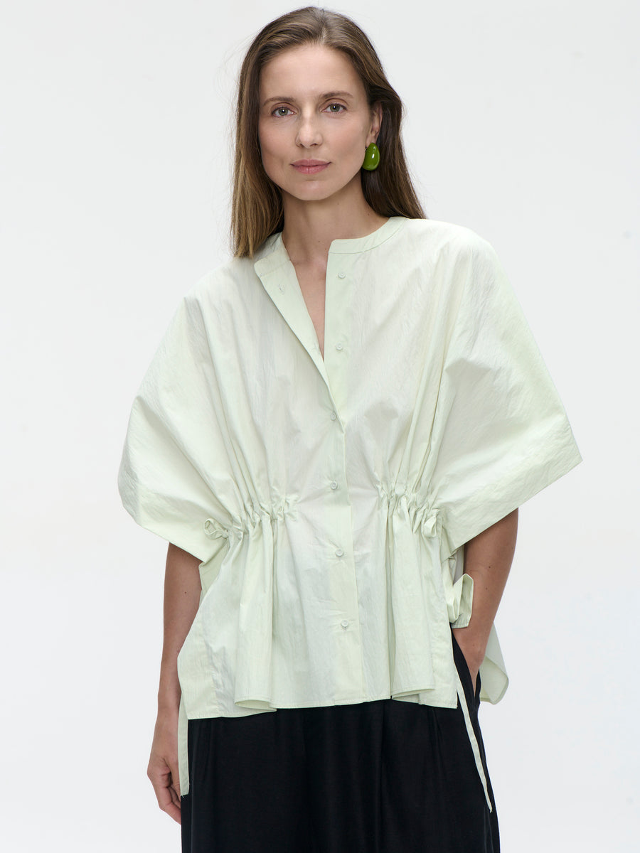 Hiroko cotton mix blouse | Aloe