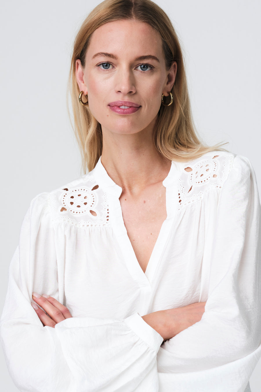 Alen viscose lace blouse