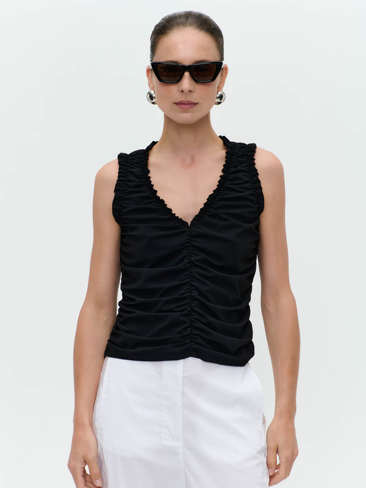 Romana top technical jersey | Black