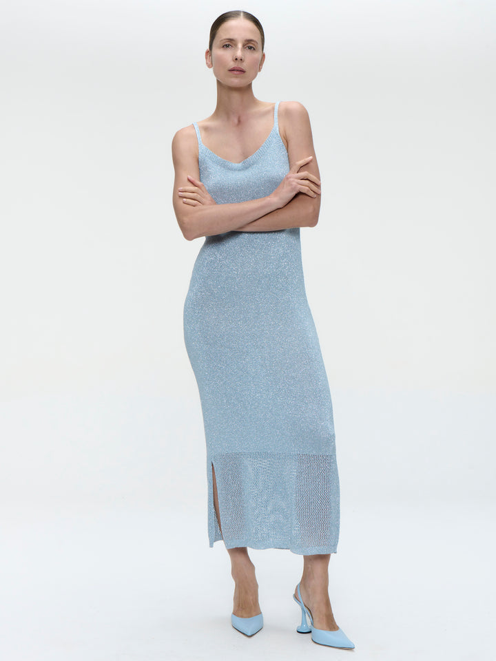 Knit Viscose lurex Dress E23107R
