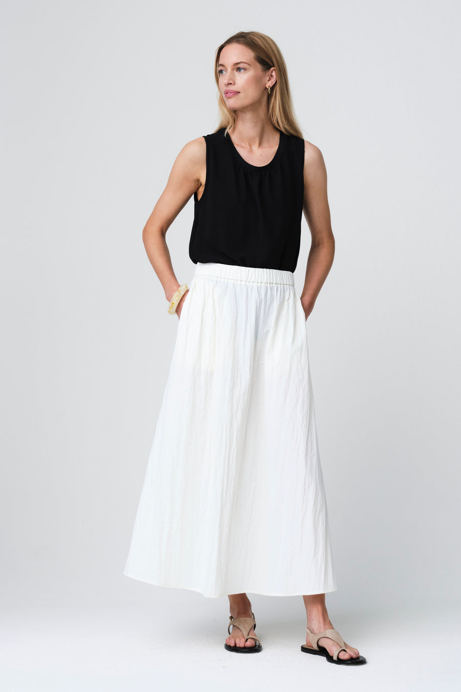 Gini viscose cotton top