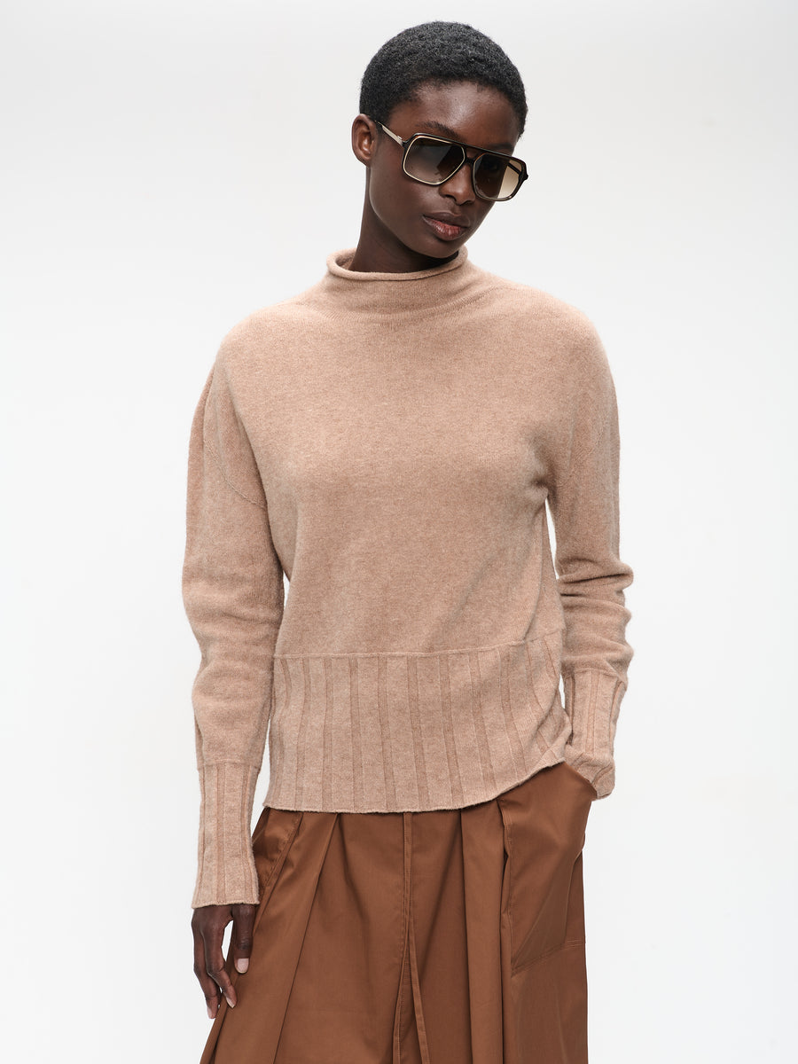Pullover viscose NB2275 | Beige Melange