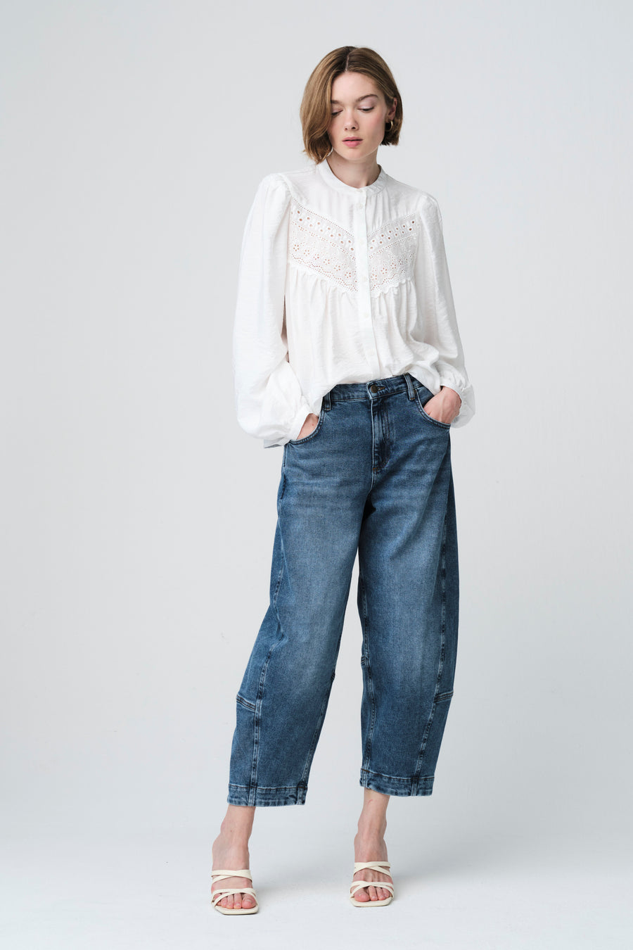 Vesy viscose lace blouse