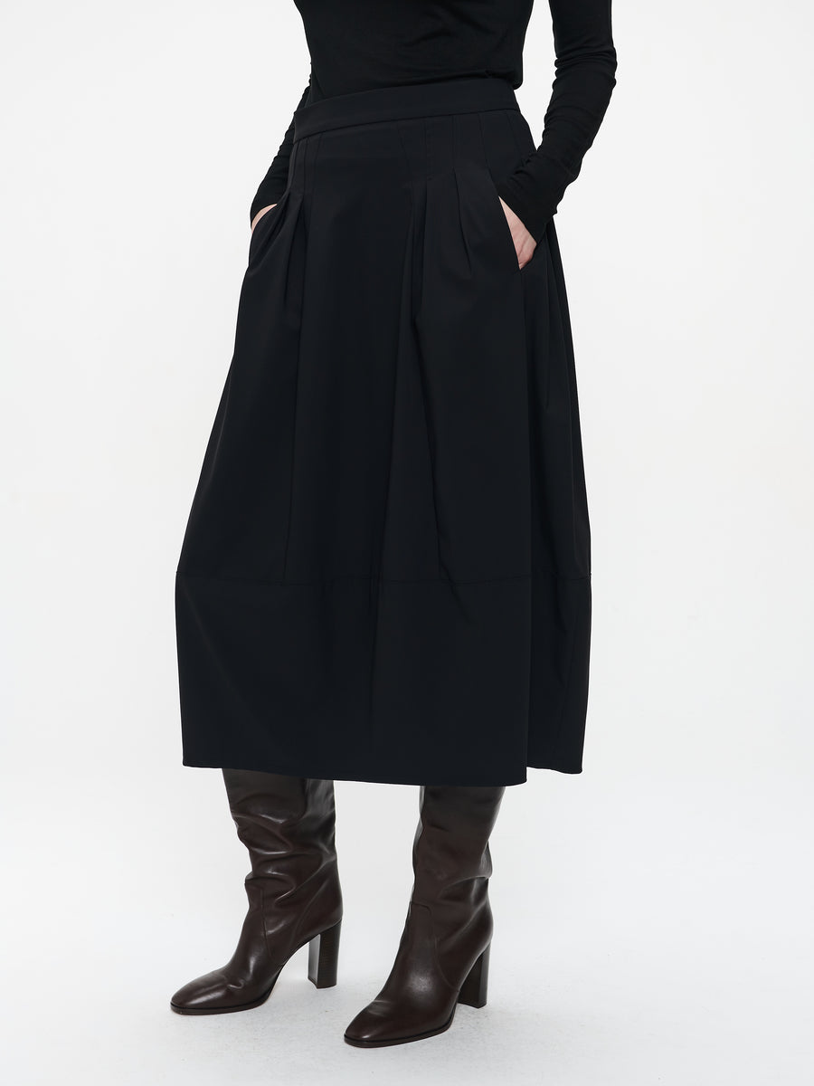 Heide skirt technical jersey | Black