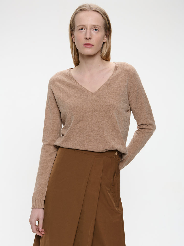 Pullover seamless viscose NB186 | Beige