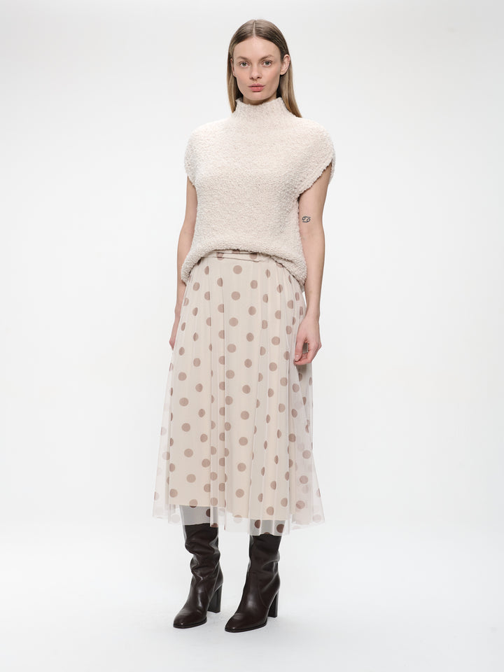 Coarse Boucle vest | Off White