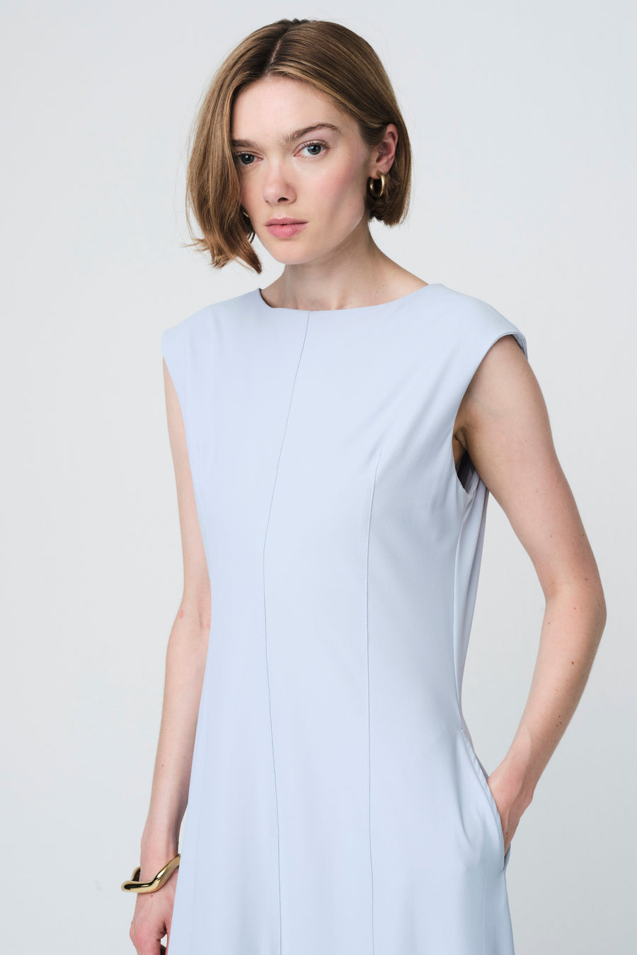 Ricarda structure tech jersey dress