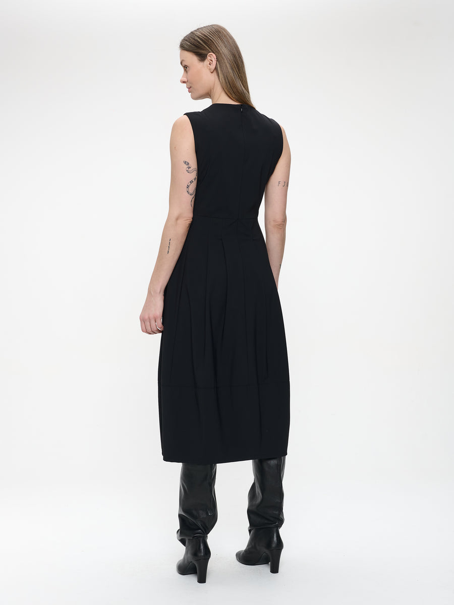 Heide dress technical jersey | Black