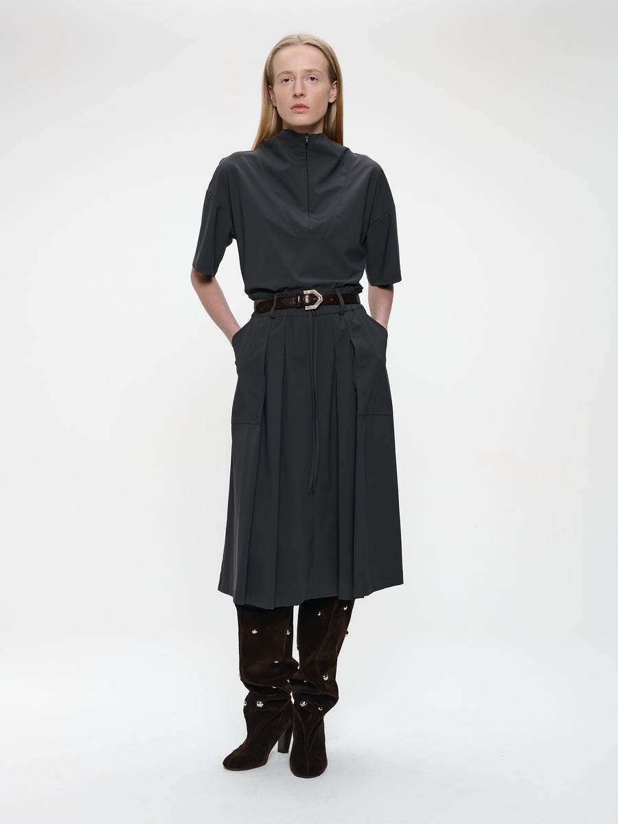 Raffaele skirt technical jersey | Grey