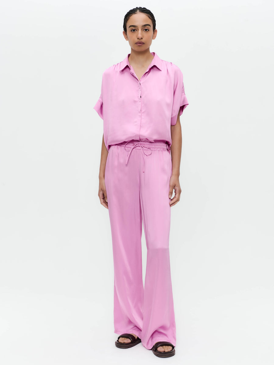 Romy rayon viscose blouse | Pink