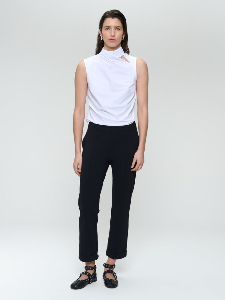 IrenaN structure technical jersey pants