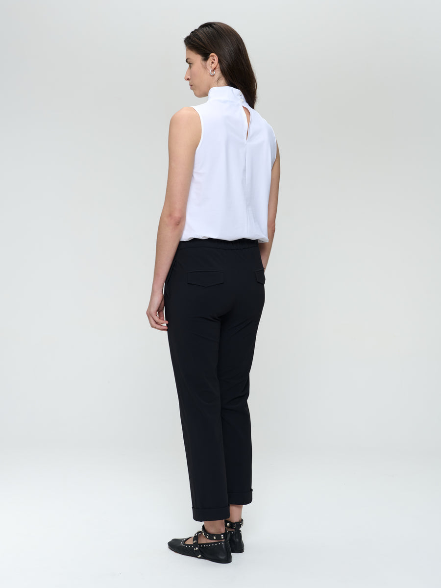 IrenaN structure technical jersey pants