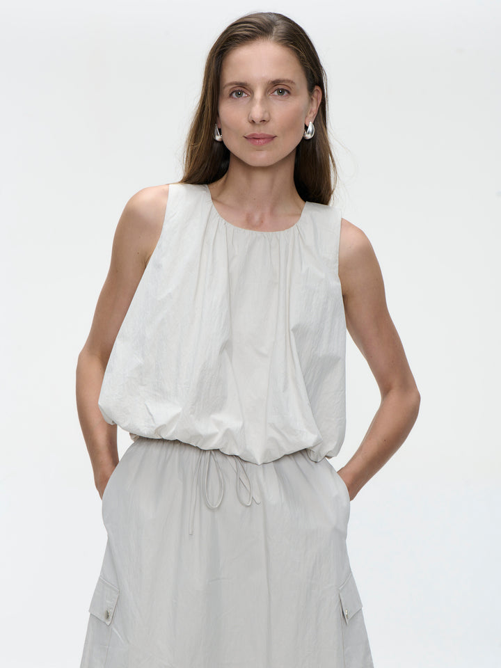 Nori cotton top | Light Grey