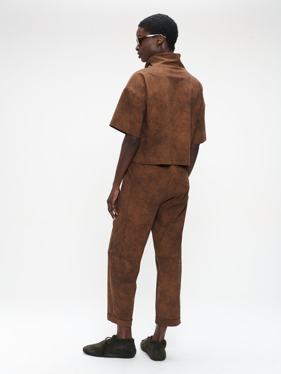 Daphne pants technical jersey | Caramel