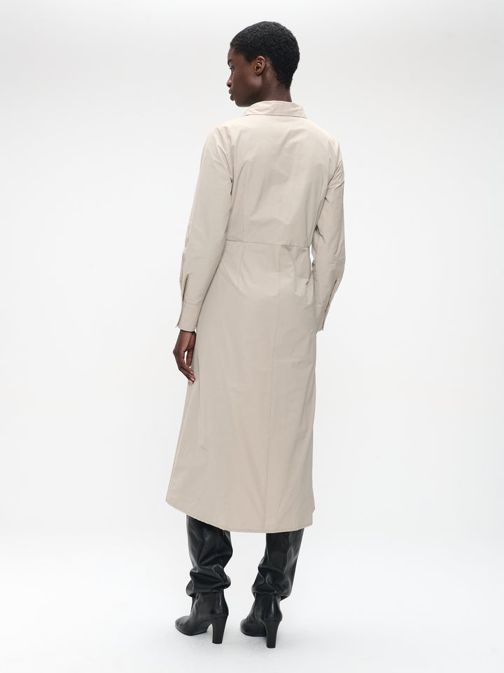 Edyta taffeta dress | Beige