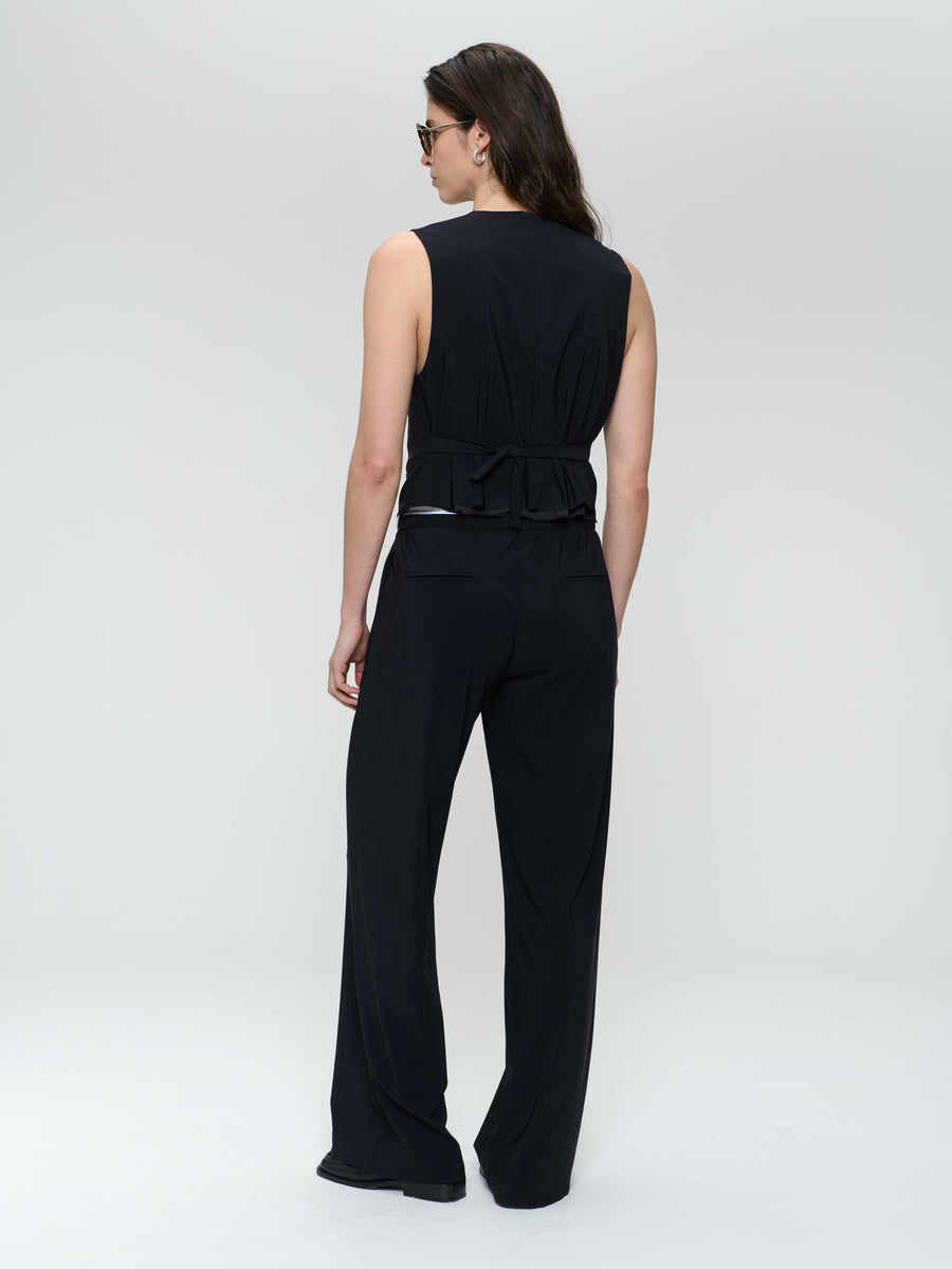 Antiny stretch technical jersey pants | Black