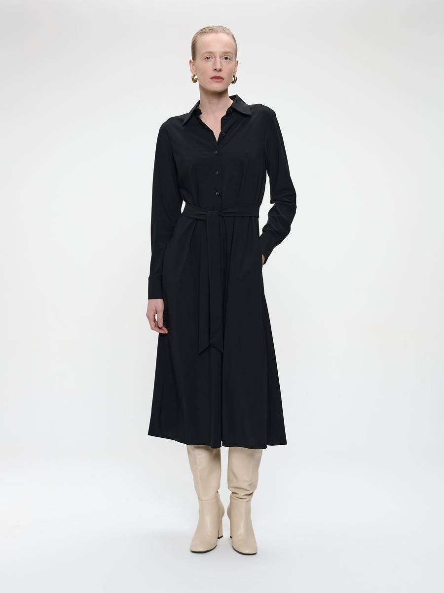 Devita Dress Technical Jersey | Black