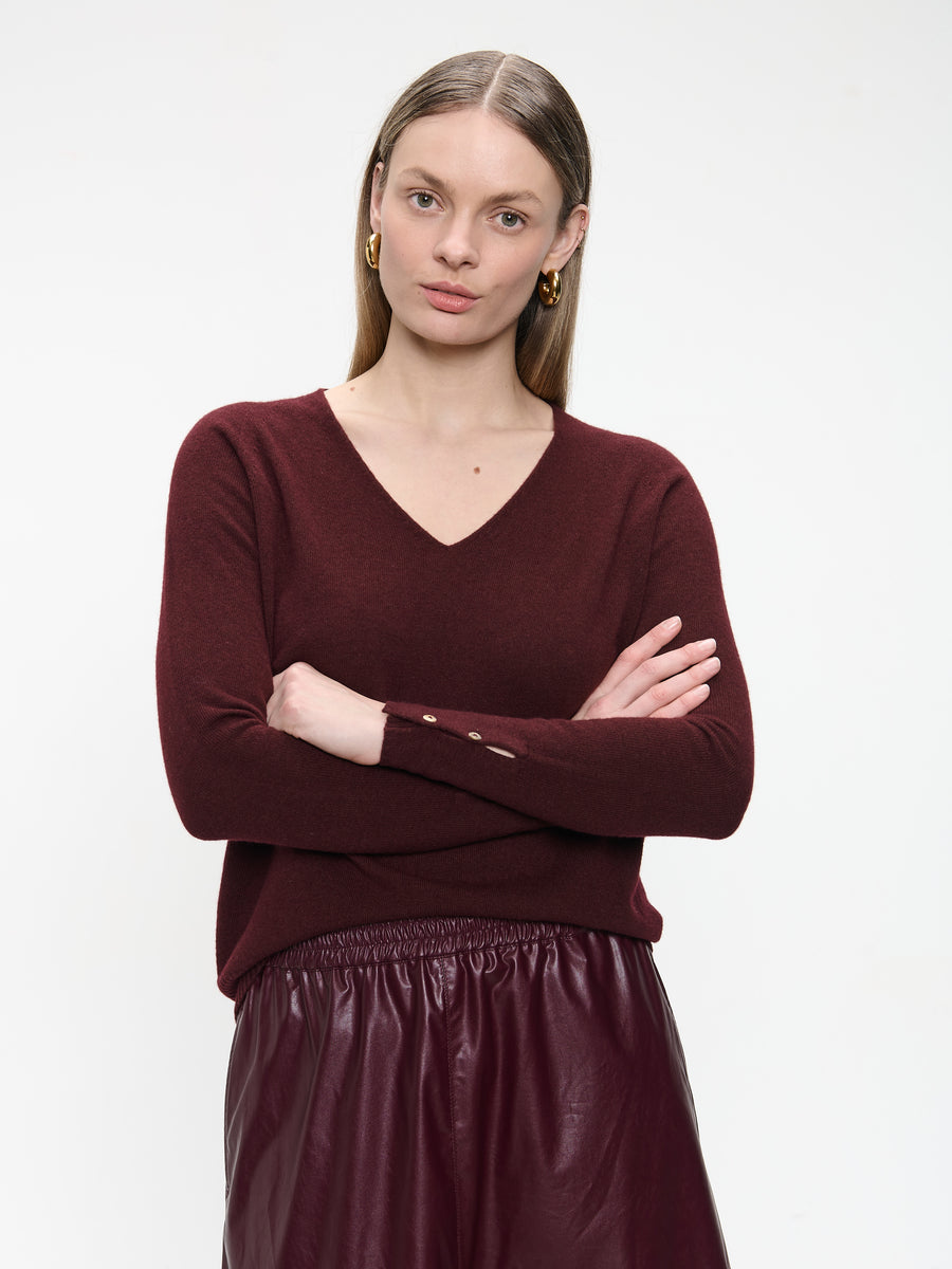 Pullover Cashmere blend 2479 | Bordo