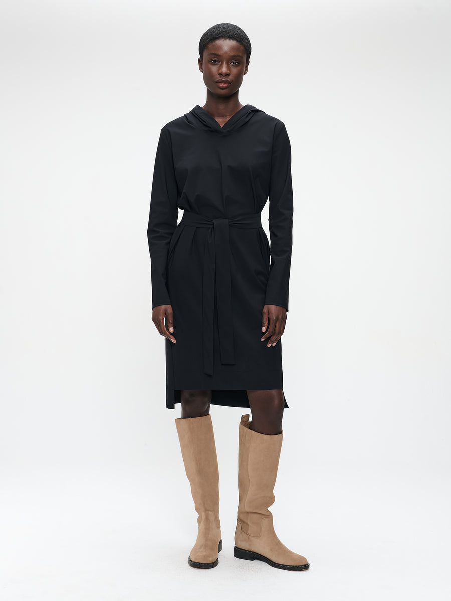Veronica dress technical jersey | Black