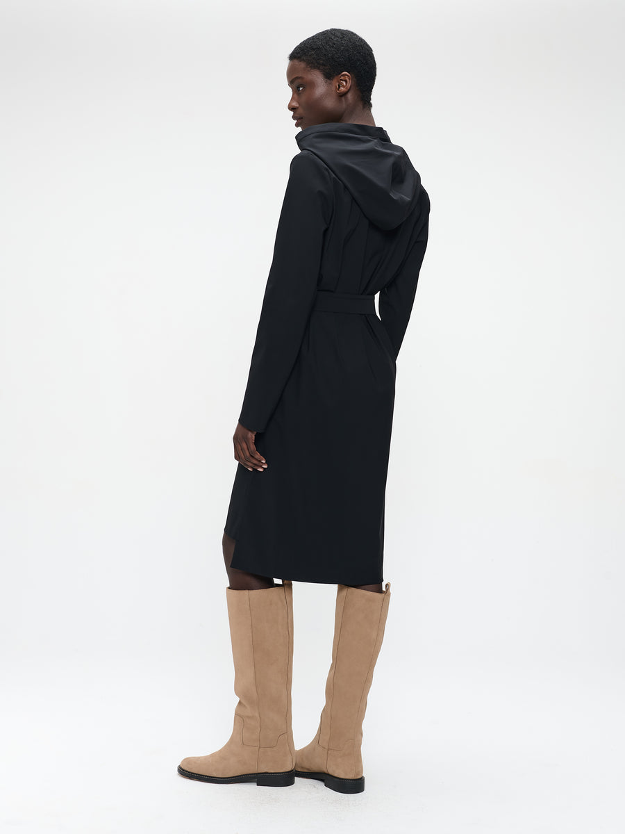 Veronica dress technical jersey | Black