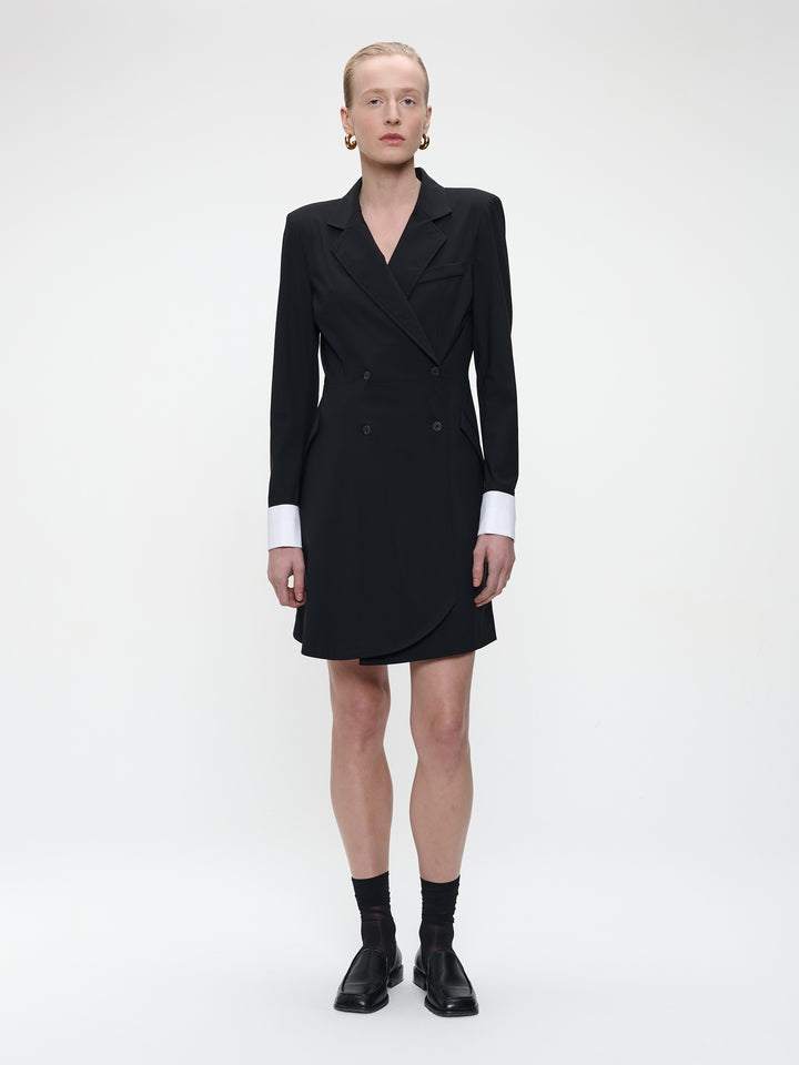 Hella dress technical jersey | Black