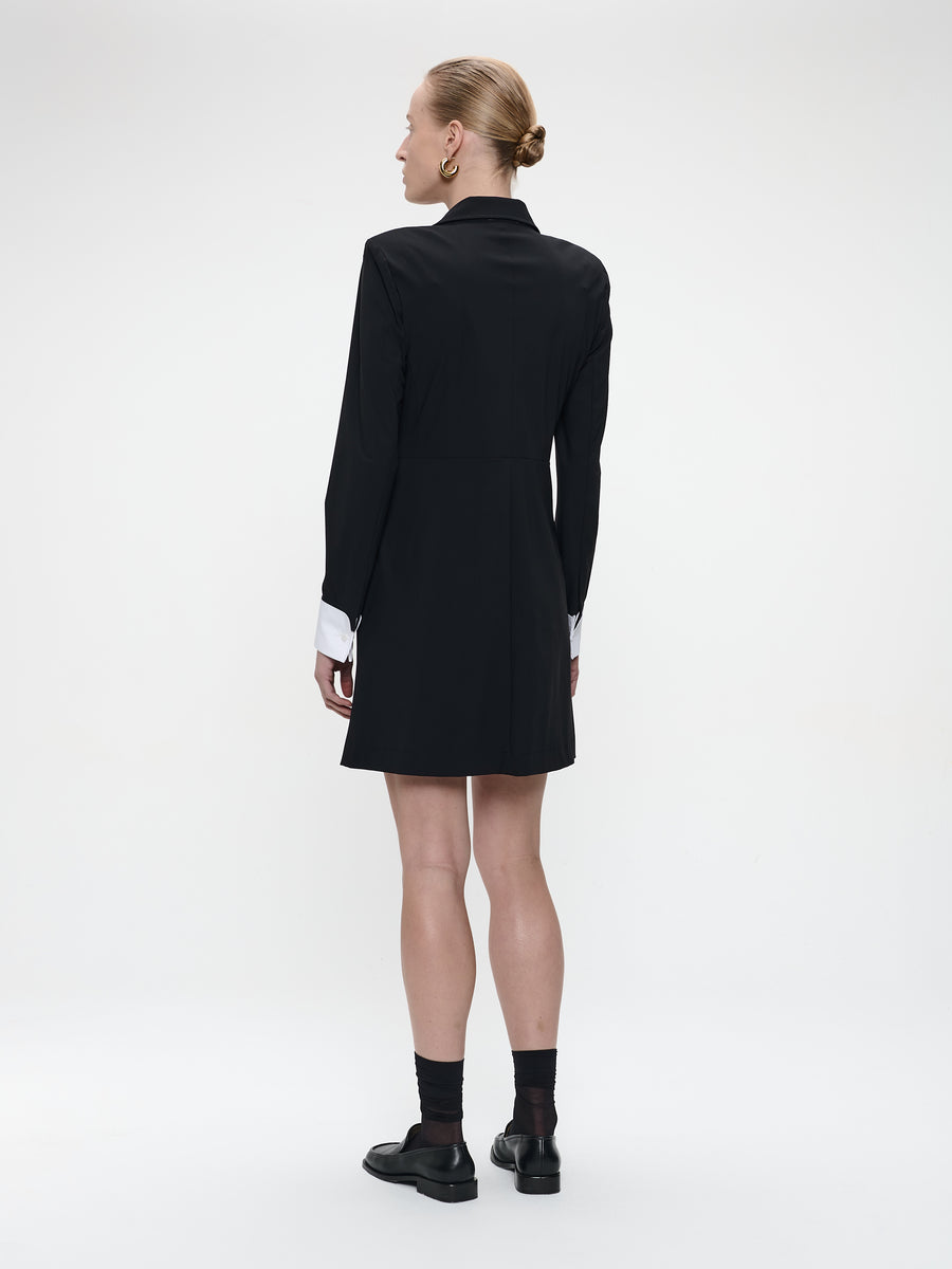 Hella dress technical jersey | Black