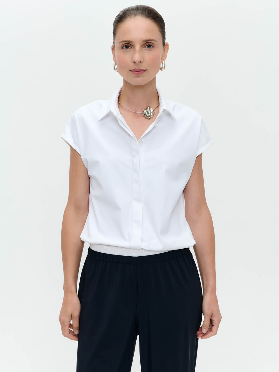 Wilma blouse technical jersey | White
