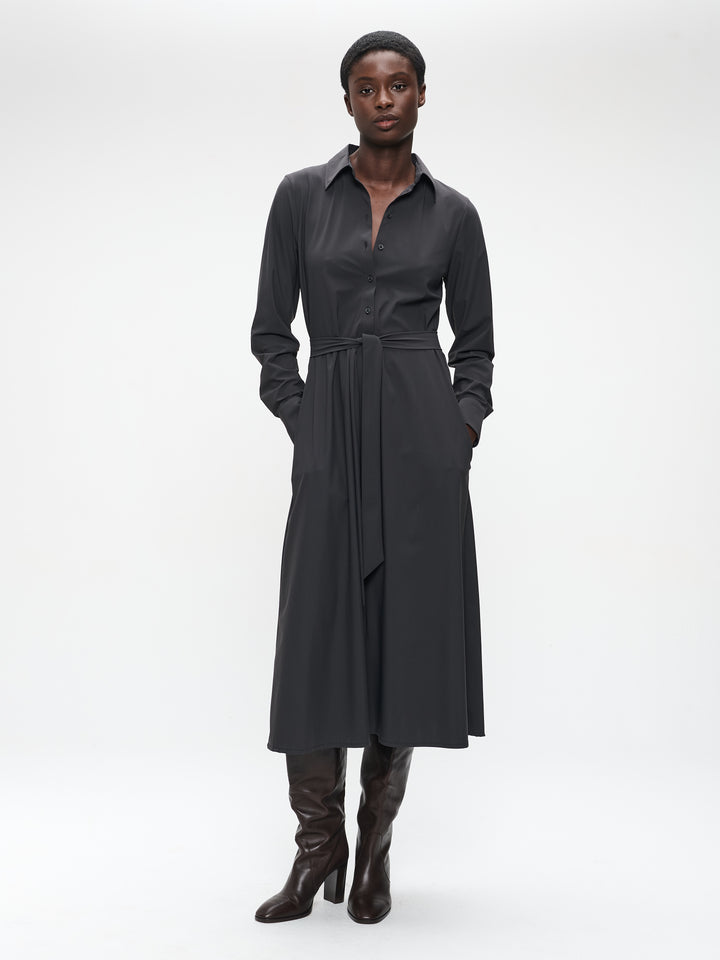 Devita Dress Technical Jersey | Dark Grey