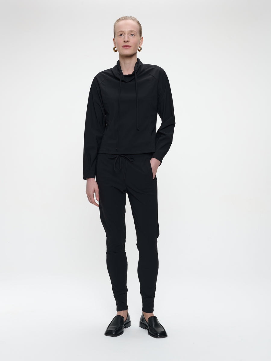 John stretch technical jersey pants | Black