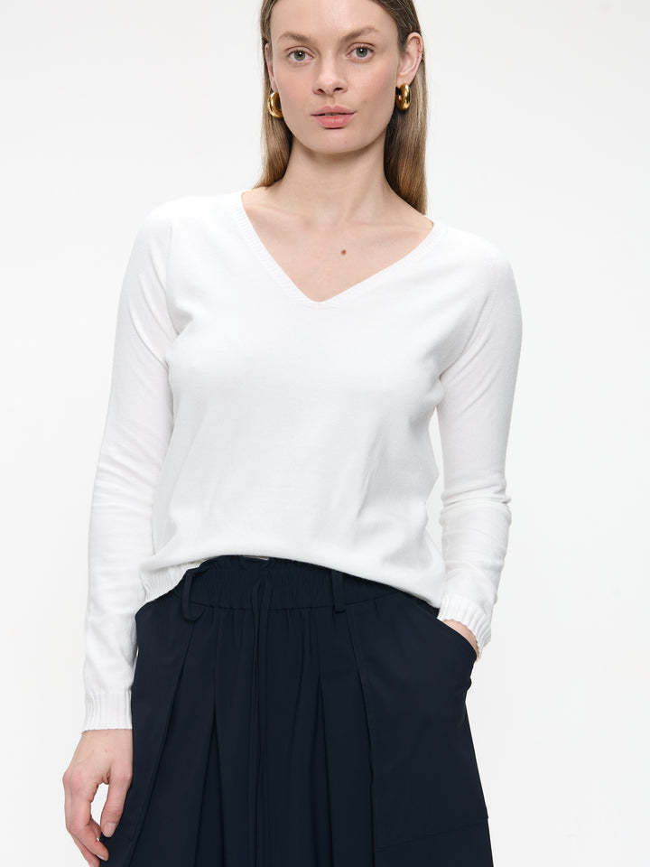 Pullover seamless viscose NB186 | Off White
