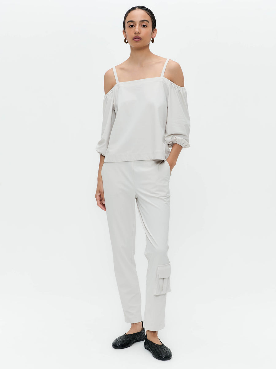 FreyN  structure technical jersey pants