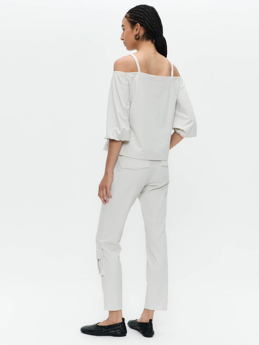 FreyN  structure technical jersey pants