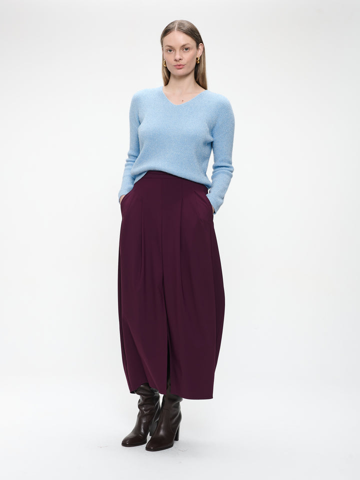 Pullover shiny viscose NB2470 | Light Blue