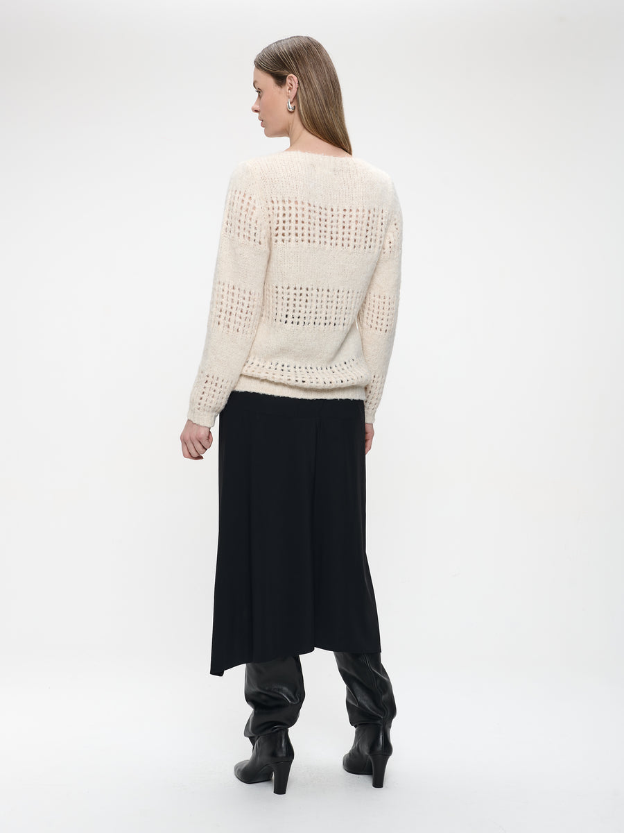 Tine skirt technical jersey | Black