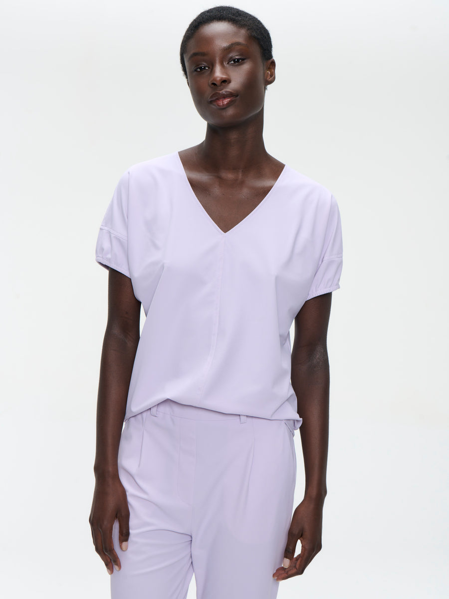 Isabelle top technical jersey | Lila