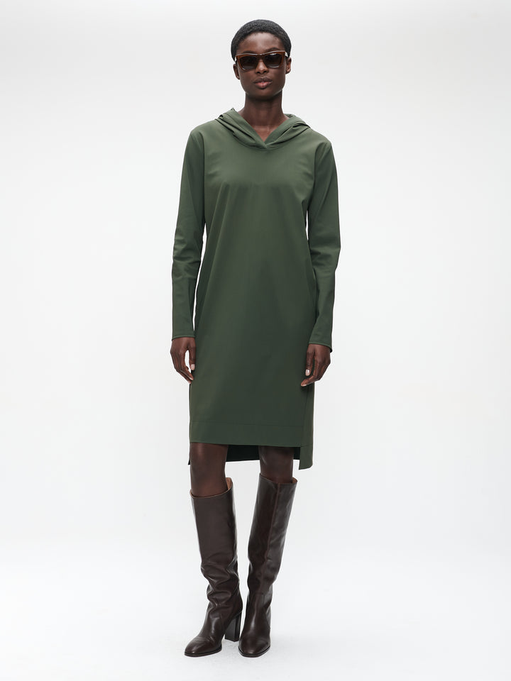Veronica dress technical jersey | Army