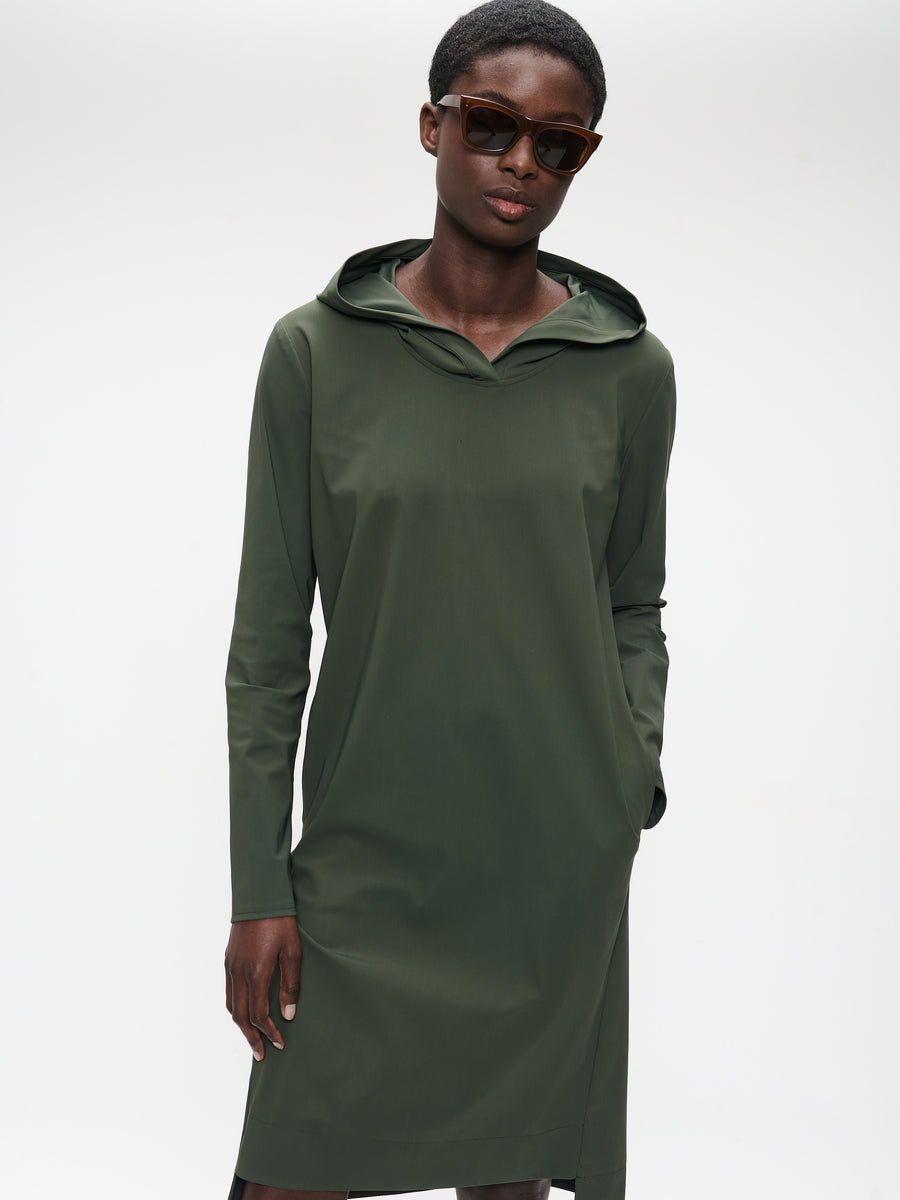 Veronica dress technical jersey | Army