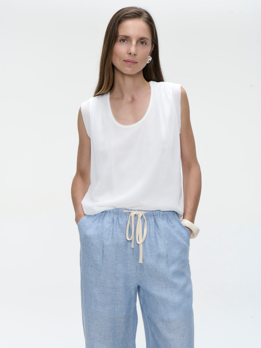 Gigia viscose cotton top