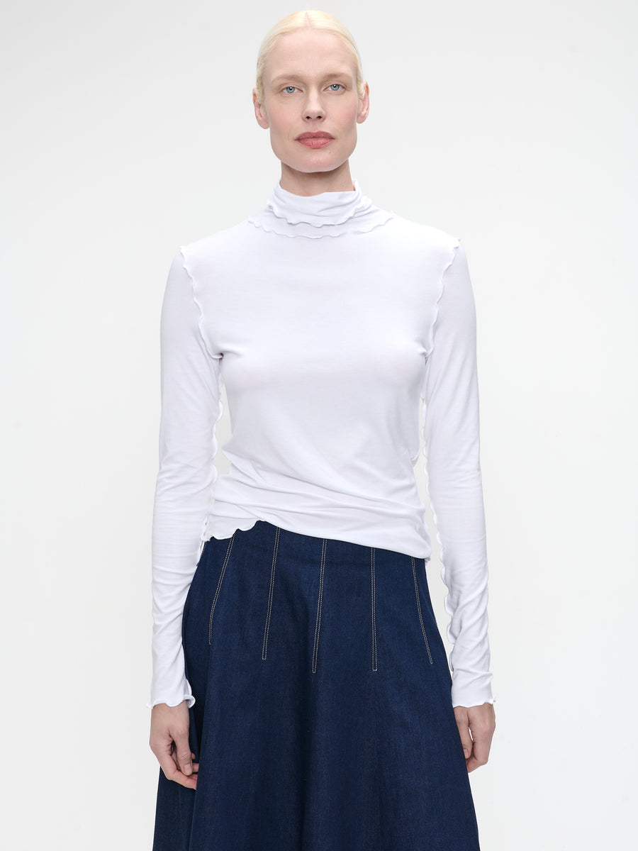 Janice viscose top | White