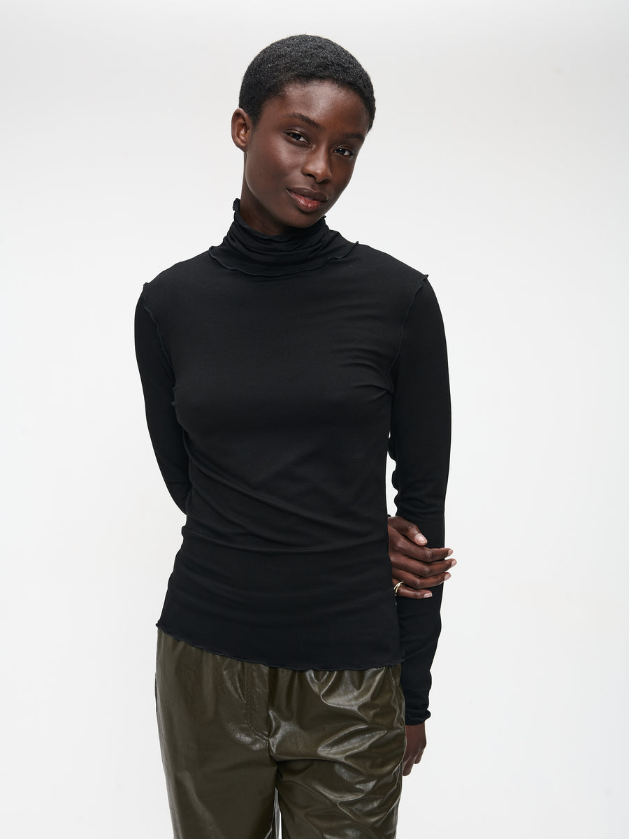 Janice viscose top | Black